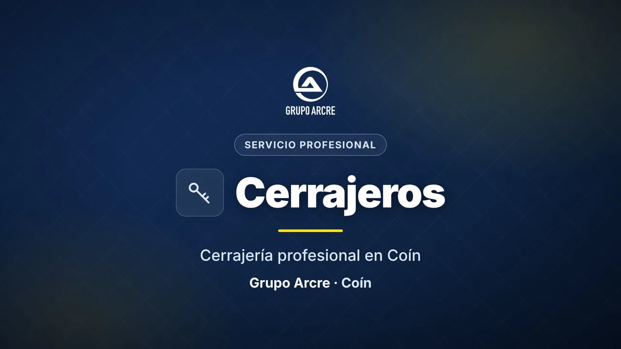 Cerrajería profesional en Coín